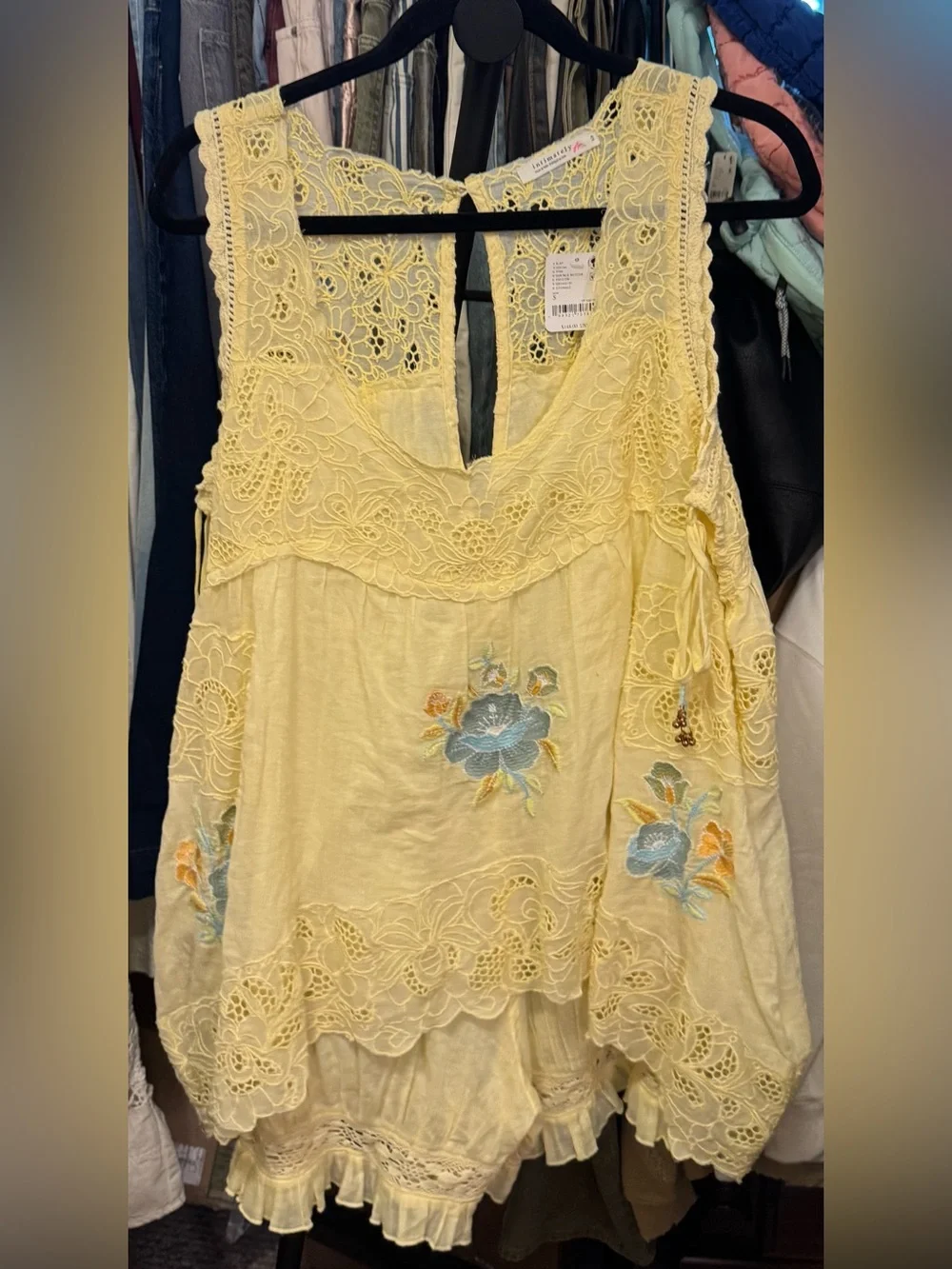 NWT Free People FP Intimately Eye Catcher Bloomsie Romper - Double Butter S M L